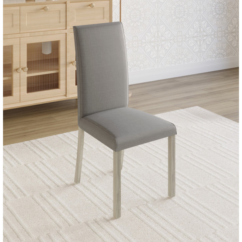 Ajalon 18.3'' H Upholstered Parsons Chair, Antique Grey