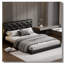 Lit plateforme tapissier capitonné - taille de lit grand-1840633521