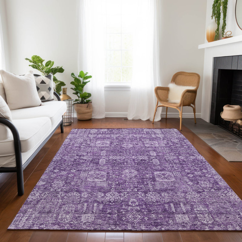 Floral Indoor / Outdoor Rug, Rectangle 8' x 10'