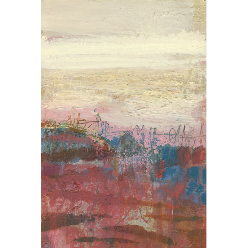 Oneiric II 1 Piece Painting on Canvas, 76cm H x 51cm W, Black Floater Framed