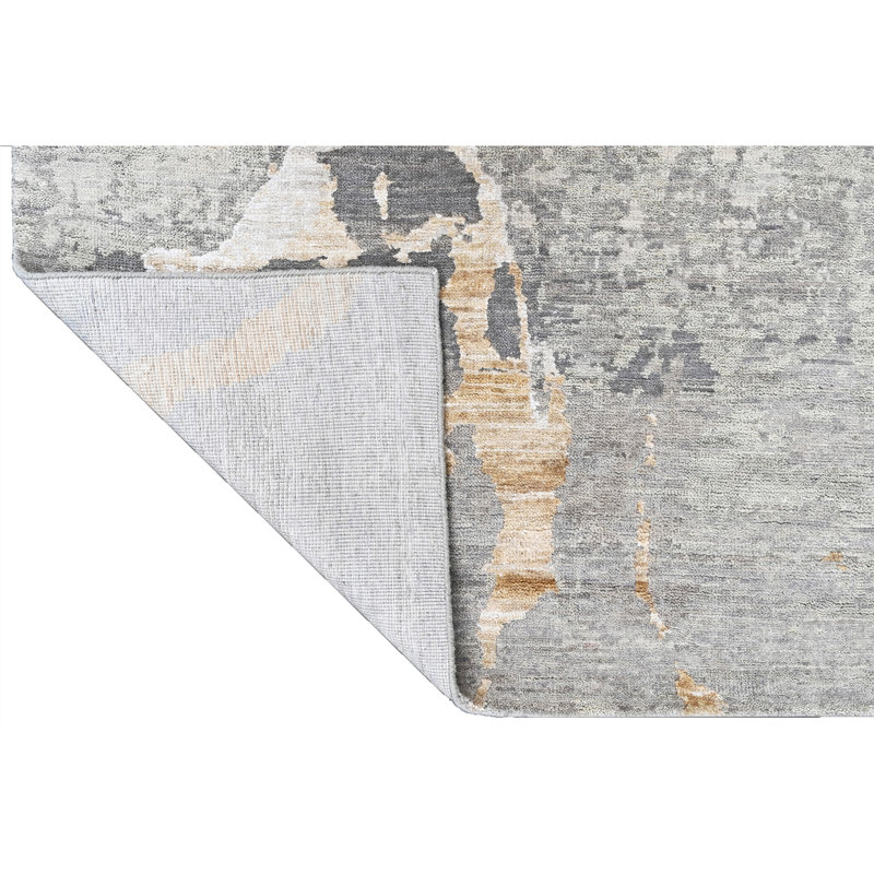 Handmade Wool Area Rug, Rectangle 5' x 8'