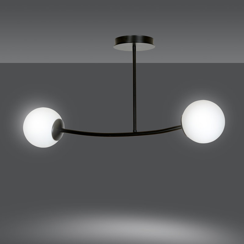 Higbee 2 - Light Unique/Statement Pendant, Black