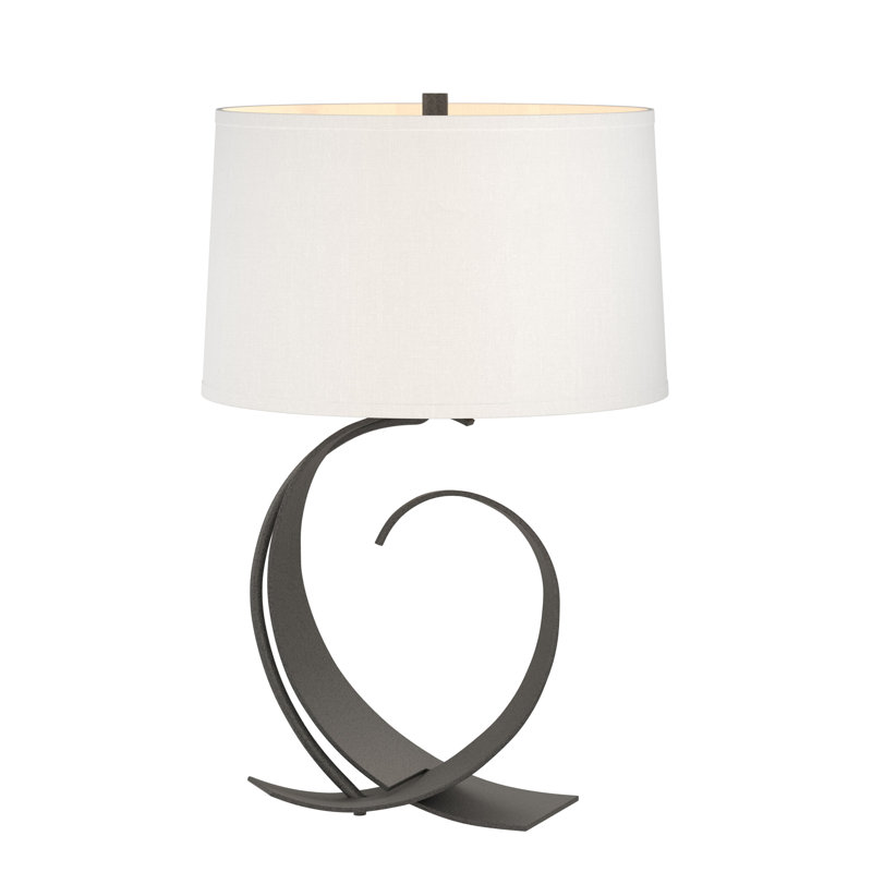 Fullered 22.1'' Table Lamp, Black, Natural Anna