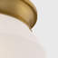 Wadsworth Etched Glass Shade Flush Mount-1966719076
