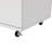 White 5-Drawer Dresser With Wheels & Handles