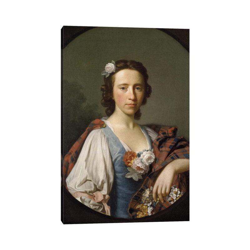 Portrait Of Flora MacDonald by Allan Ramsay - Wrapped Canvas Painting, 101.6 cm H x 66.04 cm W
