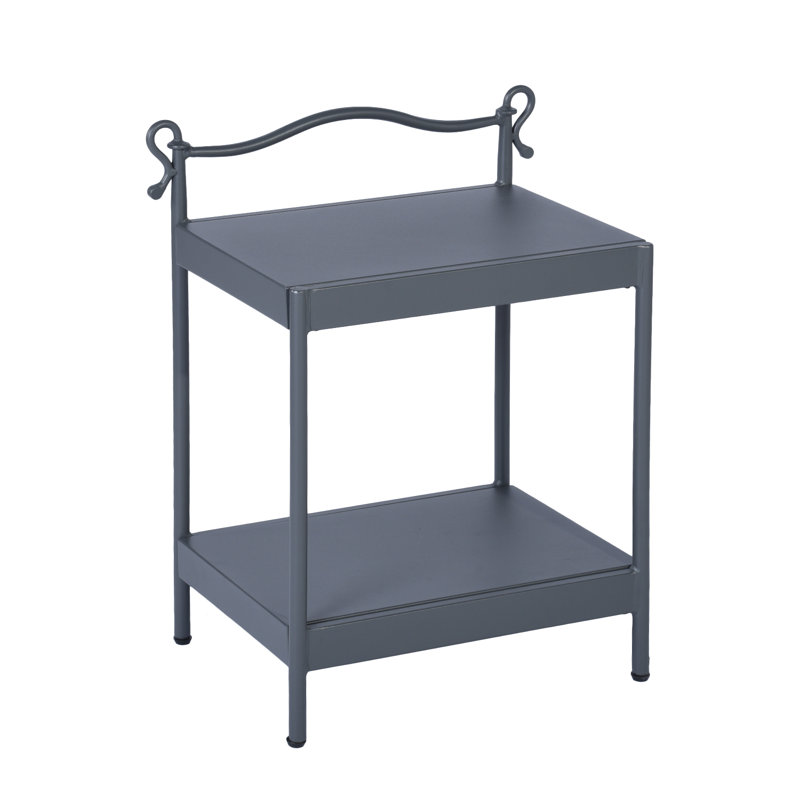 Lugo 45cm W Metal Bedside Table