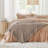 Bedsure Twin/Twin XL Flannel Fleece Blanket for Girls, 300 GSM Soft and Cozy Blanket for Dorm & Home Decor, Mocha Meringue, All-Season Gift-116397930-116397907