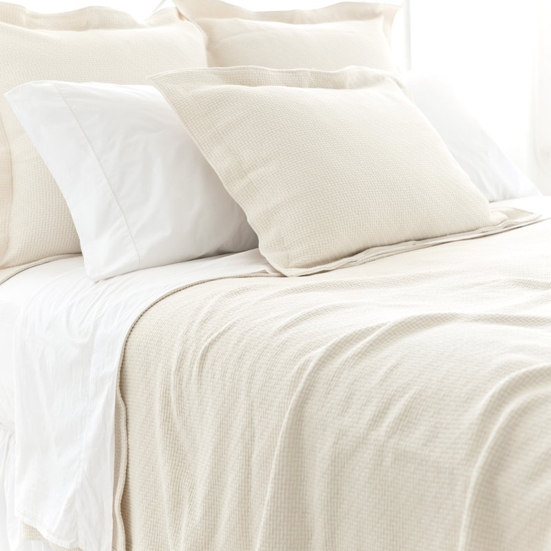 Interlaken Matelasse Sham, Standard, Ivory