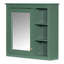 Armoire de salle de bain moderne avec miroir. Armoire de rangement murale 30 po x 28 po, 5 tablettes et plus, armoire de rangement spacieuse 28 po. . + verre, design élégant
