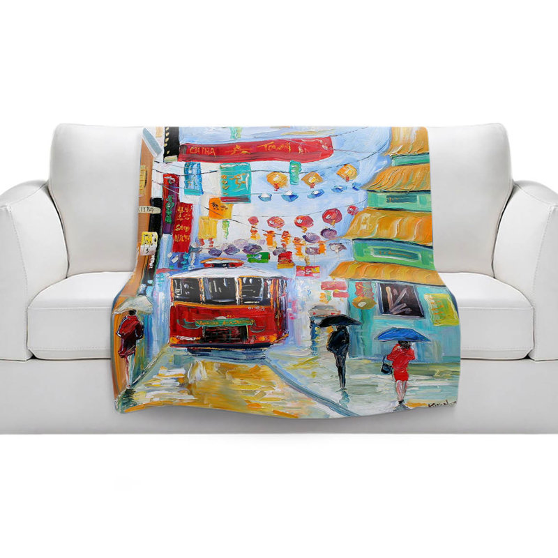 Couverture en sherpa doux china town polaire, l 51 po x L 60 po