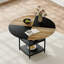 Table de salle à manger moderne avec rangement double couche