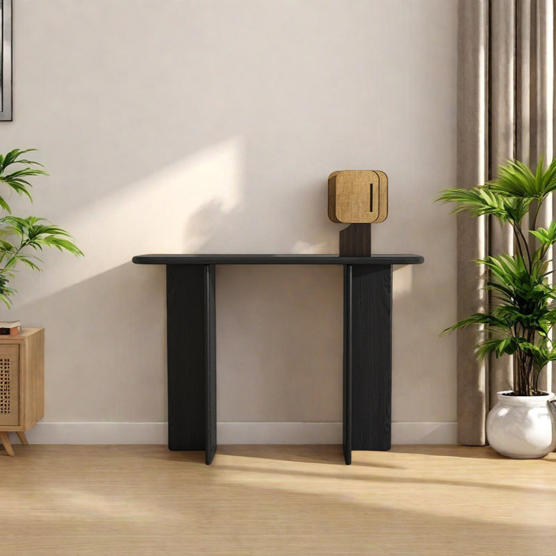 Console Minimalist, Noir, noir, noir, noir, H 31,5 po x l 39,37 po x P 11,81 po