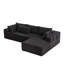 Canapé modulaire rembourré Boneless avec 6 coussins, aucun assemblage requis-34834487-34834485-49330817