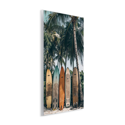 Vintage Surfboard Lineup Wall Plaque, design by LSR Design Studio