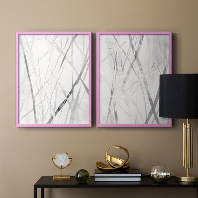 Série ABSTRACT DCCDXLVII - Reproduction encadrée de qualité supérieure - prête à être accrochée - aucun clou requis - aucun clou requis