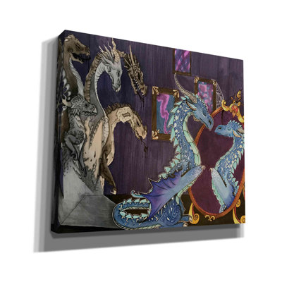 «Dragon in the Mirror» par Avery Multère, impression sur toile tendue