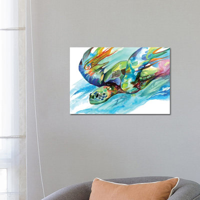 Sea Turtle by Katy Lipscomb - Wrapped Canvas Gallery-Wrapped Canvas Giclée