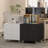 Printer Stands With Storage, Printer Stand File Cabinet, Large Printer Stand For Desk, Printer Table For Home Office, Printer Shelf, Desktop Printer Stand, Black 				