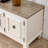 American solid wood high legged TV stand