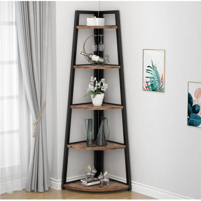 70.07" Tall Corner Shelf