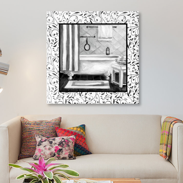 «Bath I», impression sur toile, H 12 po x l 12 po x P 0,75 po, Pas de tapis, Toile tendue