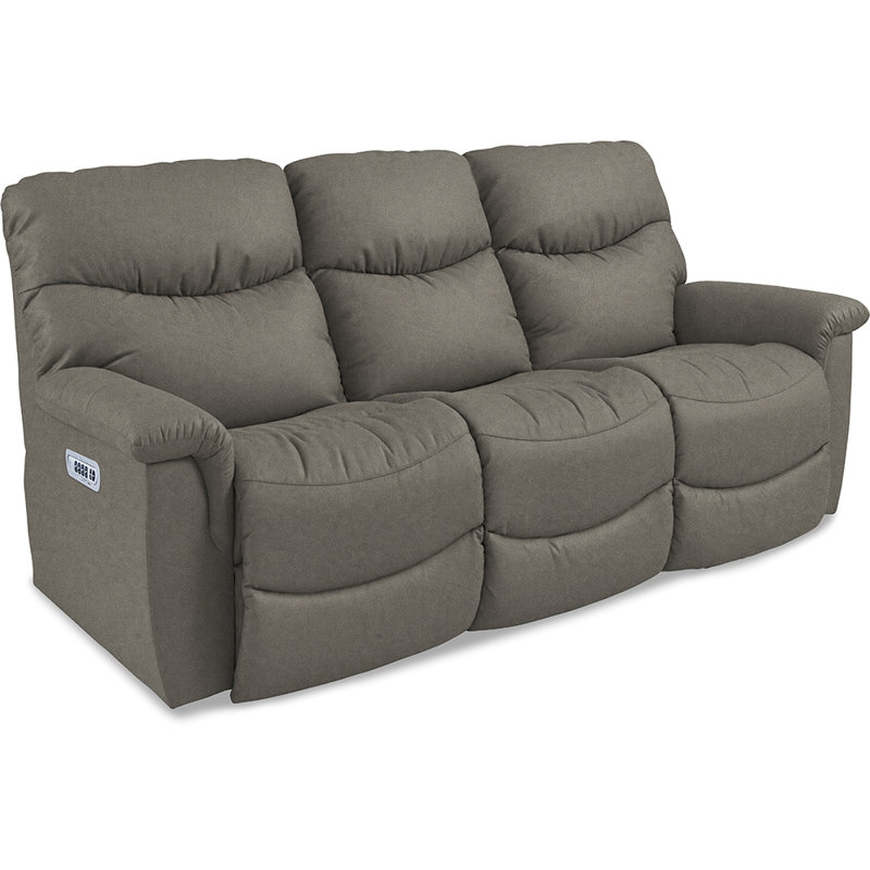 James Power Reclining Sofa w/ Headrest with Clean® Fabric