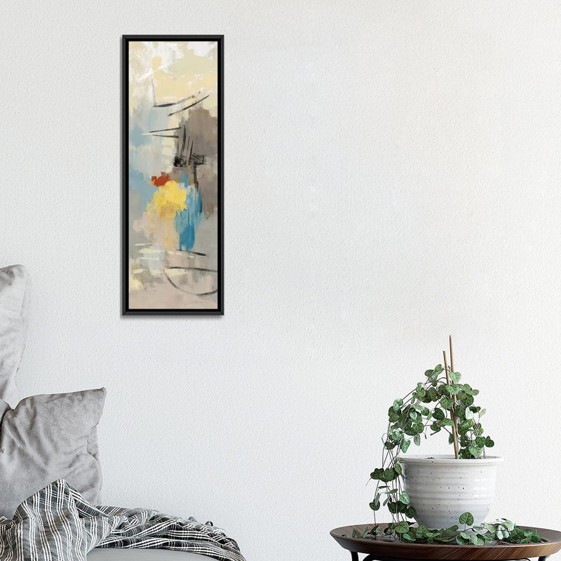 «Sail Away II», H 36 po x l 12 po x P 1,5 po, Toile avec cadre noir