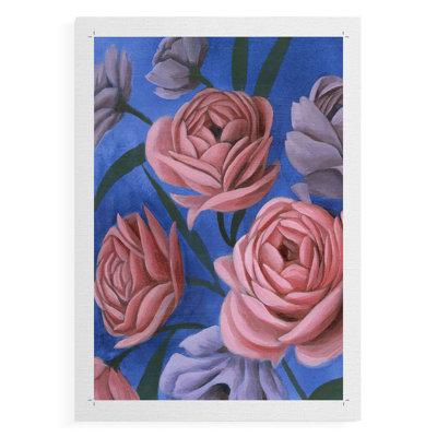 Layered Petals I -Canvas Print Only - NOT FRAMED