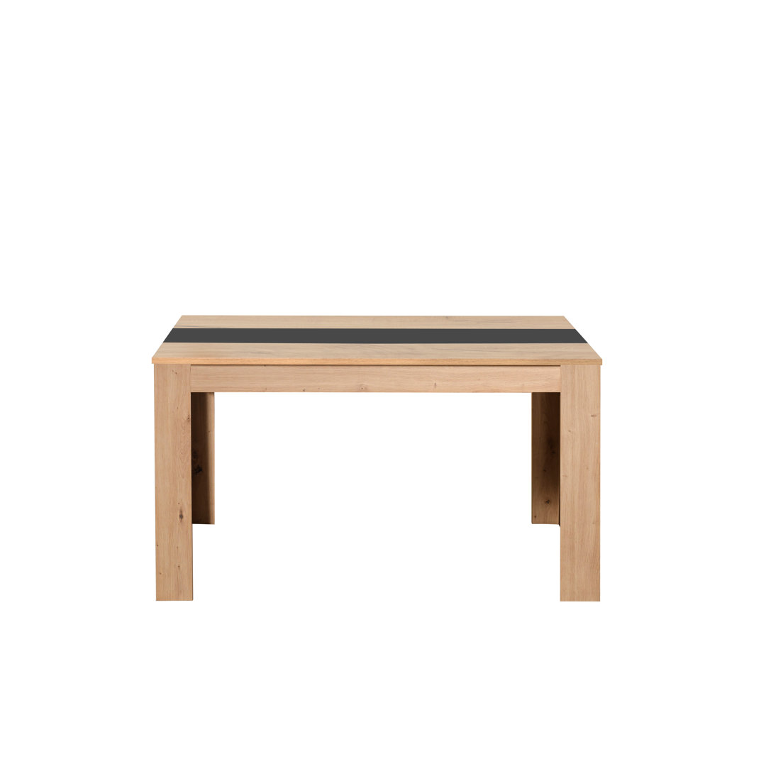 Domus Oak/Black Dining Table