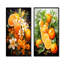 Tangerine cocktail orange vif coucher de soleil I - ensemble de 2 impressions sur toile cocktail-102576347-102576353