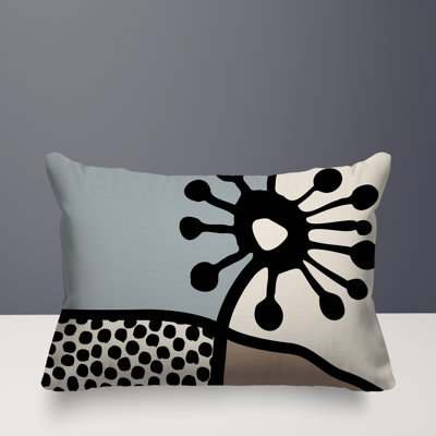 Jai Abstract Reversible Indoor/Outdoor Lumbar Pillow
