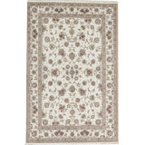 Oriental Area Rug in Ivory