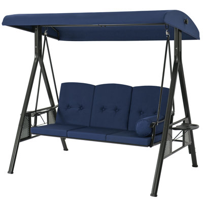 Feride 3 Person Porch Swing with Canopy