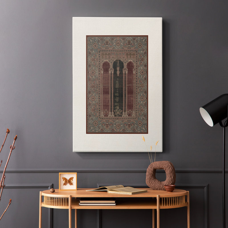 Reproduction abstraite rétro Lxxiii - galerie enveloppée de cavas, H 27 po x l 18 po