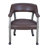 LUMERA Collection Swivel Tufted Arm Dining Chair Poker Chair Dark Brown-97867329-130021425-130021428