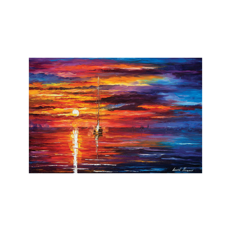 Sky Glows by Leonid Afremov - Wrapped Canvas Giclee Art Print, 66.04 cm H x 45.72 cm W x 1.91 cm D