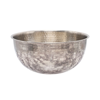 Buckingham Salad Mixing Bowl Stainless Steel with Hammered Effect