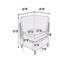 Canapé d'angle rembourré en tissu Dorris-793112340