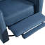 Fauteuil inclinable manuel en velours de 29,9 po de largeur avec fonction pivotante sur 360 °-326934645