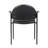 Wade Diamond Stackable Chair, Molded Cap, Waterfall Seat, Black Vinyl
