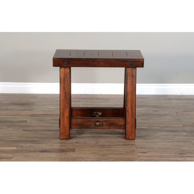 Hardin Solid Wood Top End Table