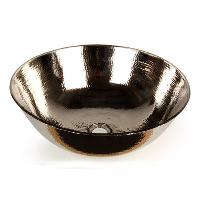 D'Vontz 16'' Copper Circular Bathroom Sink