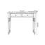 Bureau 2 tiroirs en bois massif brun-noisette noir-787922461