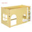 Lit mezzanine simple pour enfant avec guirlande lumineuse DEL-133238973