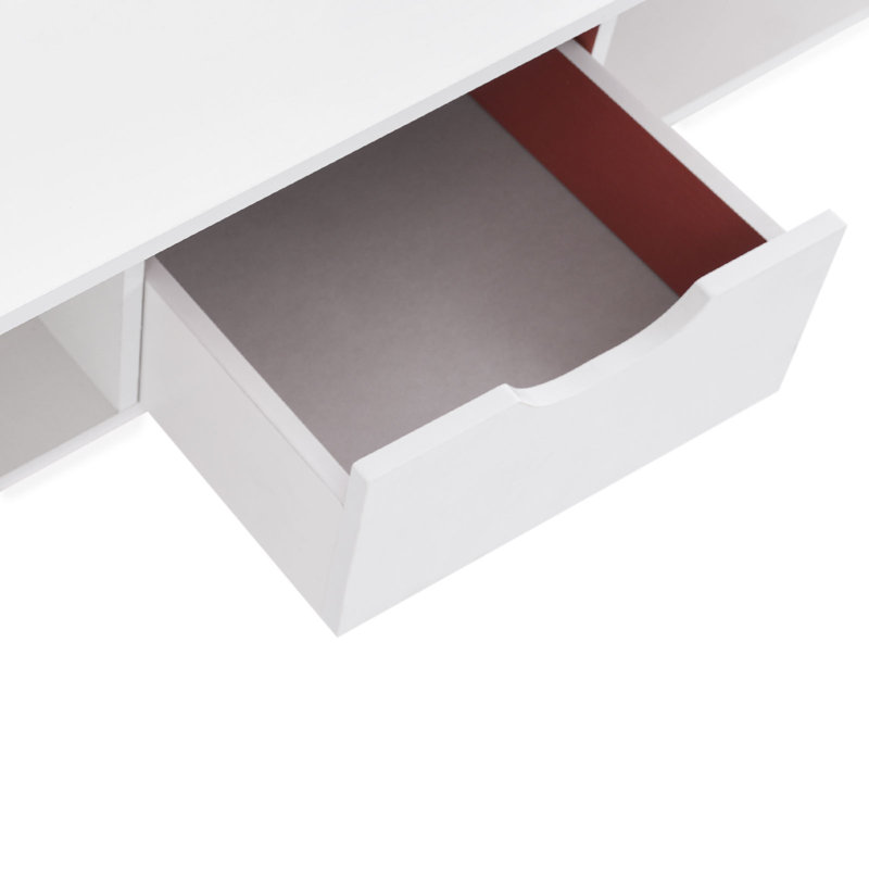 Modern Rectangular Coffee Table, White