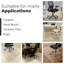 Square Tempered Glass Chair Mat For Hardwood Floor or Carpet, Flat Edge 1/4" Thick, Clear-72108233