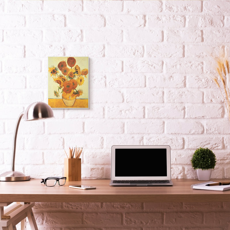 « van gogh de fleurs classic » par vincent van gogh- "uncadred" , reproduction d’art sur toile, H 15 po x l 10 po x P 0,5 po