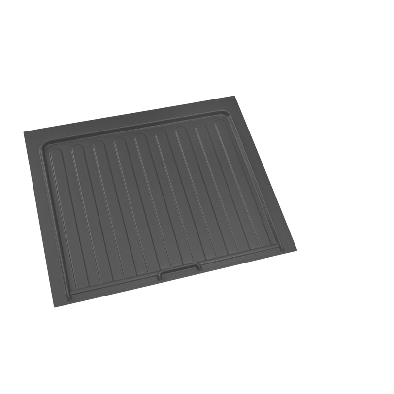 Plateau d'égouttement Orion Grey Polymer, H 0,75 po x l 28,5 po x p 23,25 po, Gris