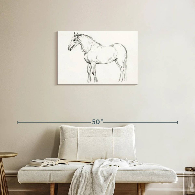 Brampt Standing Horse 1818, 20" H x 30" W